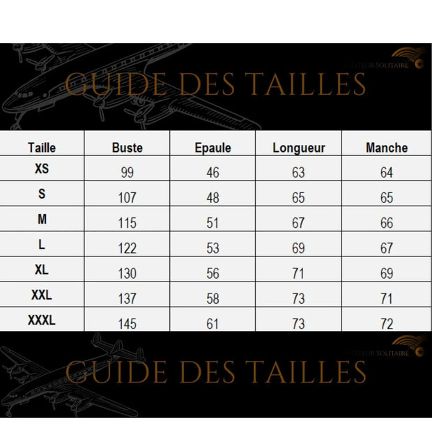 Veste Aviateur Noire Esprit-Aviation