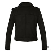 Veste d'aviateur perfecto femme couleur noire | Esprit-Aviation