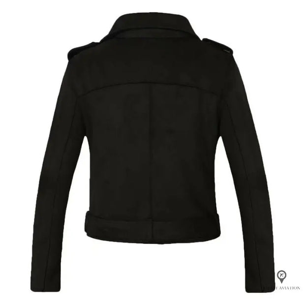 Veste d'aviateur perfecto femme couleur noire | Esprit-Aviation