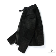 Veste en Cuir Véritable Vintage Noir | Esprit-Aviation